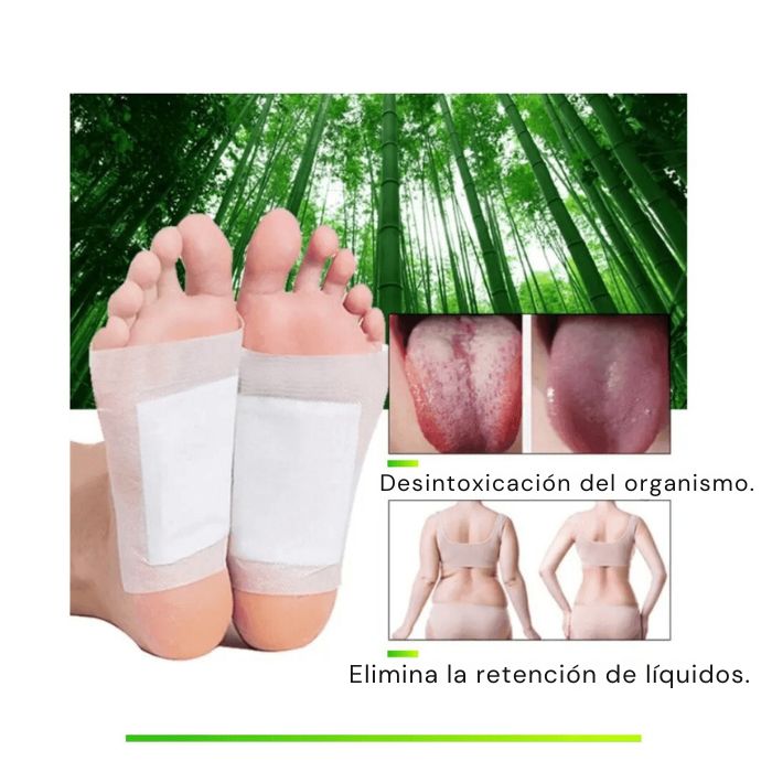 Kit de Parches Detox - Elimina el Dolor, la Hinchazón y Desintoxica - 100% Natural [ Envío Gratis + Regalos]