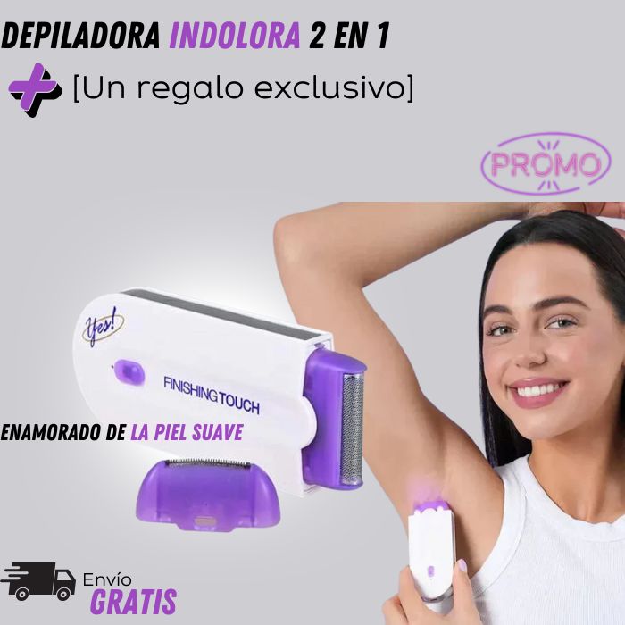 DEPILADORA INDOLORA 2 en 1 + [ Regalo Exclusivo] Con un Superdescuento